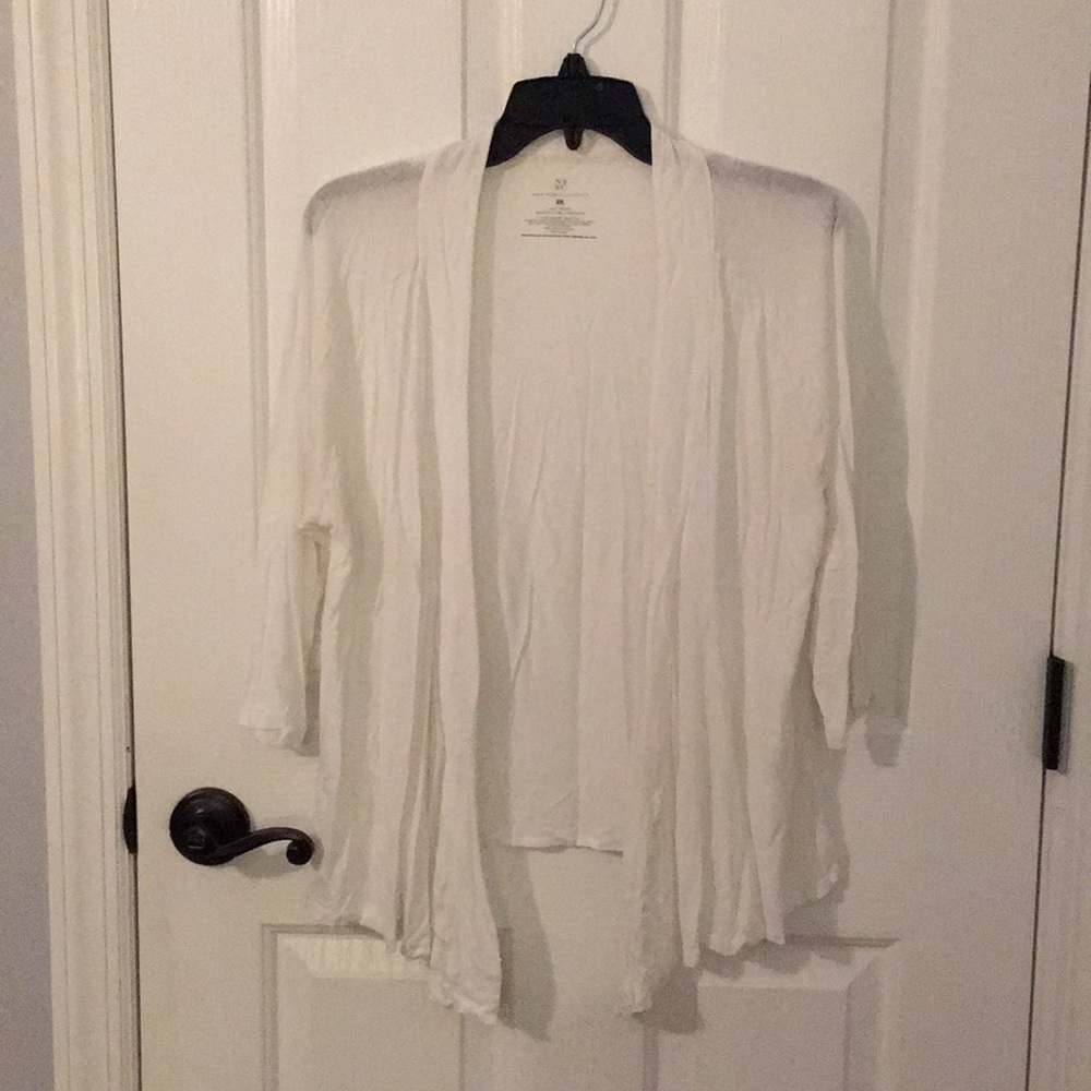 Sheer open cardigan